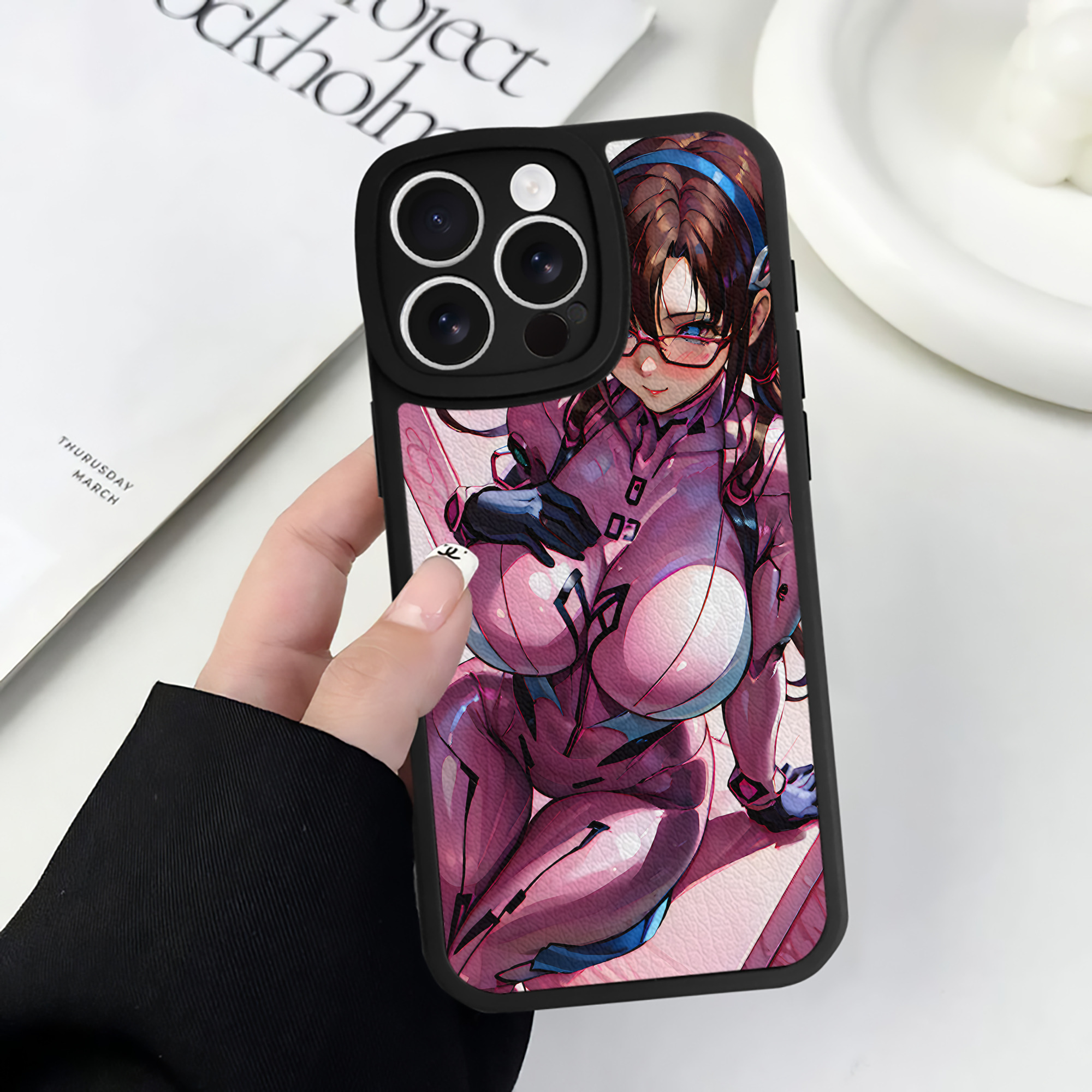（画像用） EVA 新世紀エヴァンゲリオン 【iPhone 16シリーズ対応】シリコンスマホケース（レザー調） 材質：シリコン